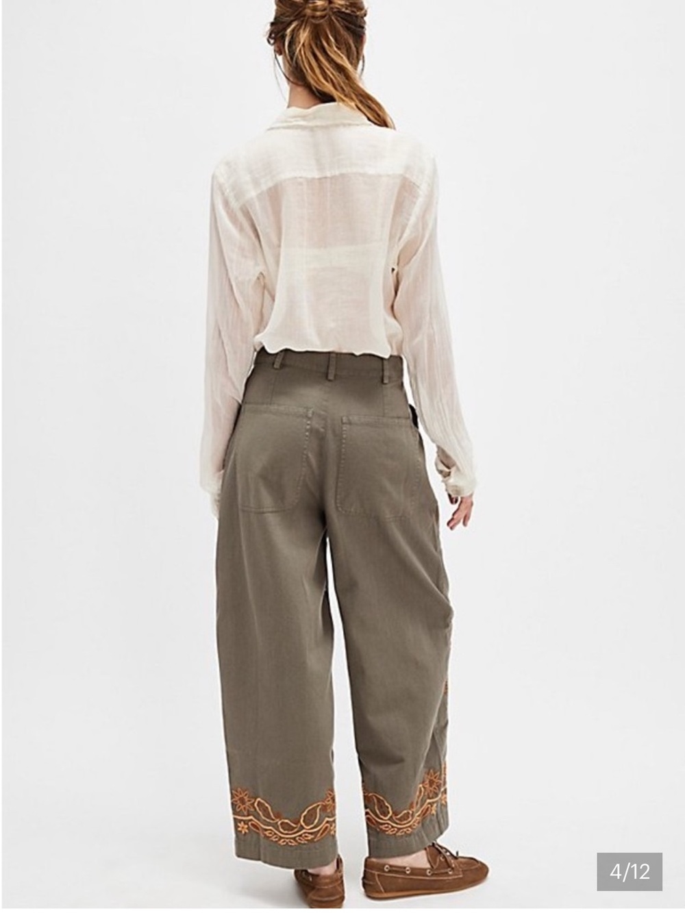 Free People Marrakesh Embroidered Pants - Picture 4 of 9